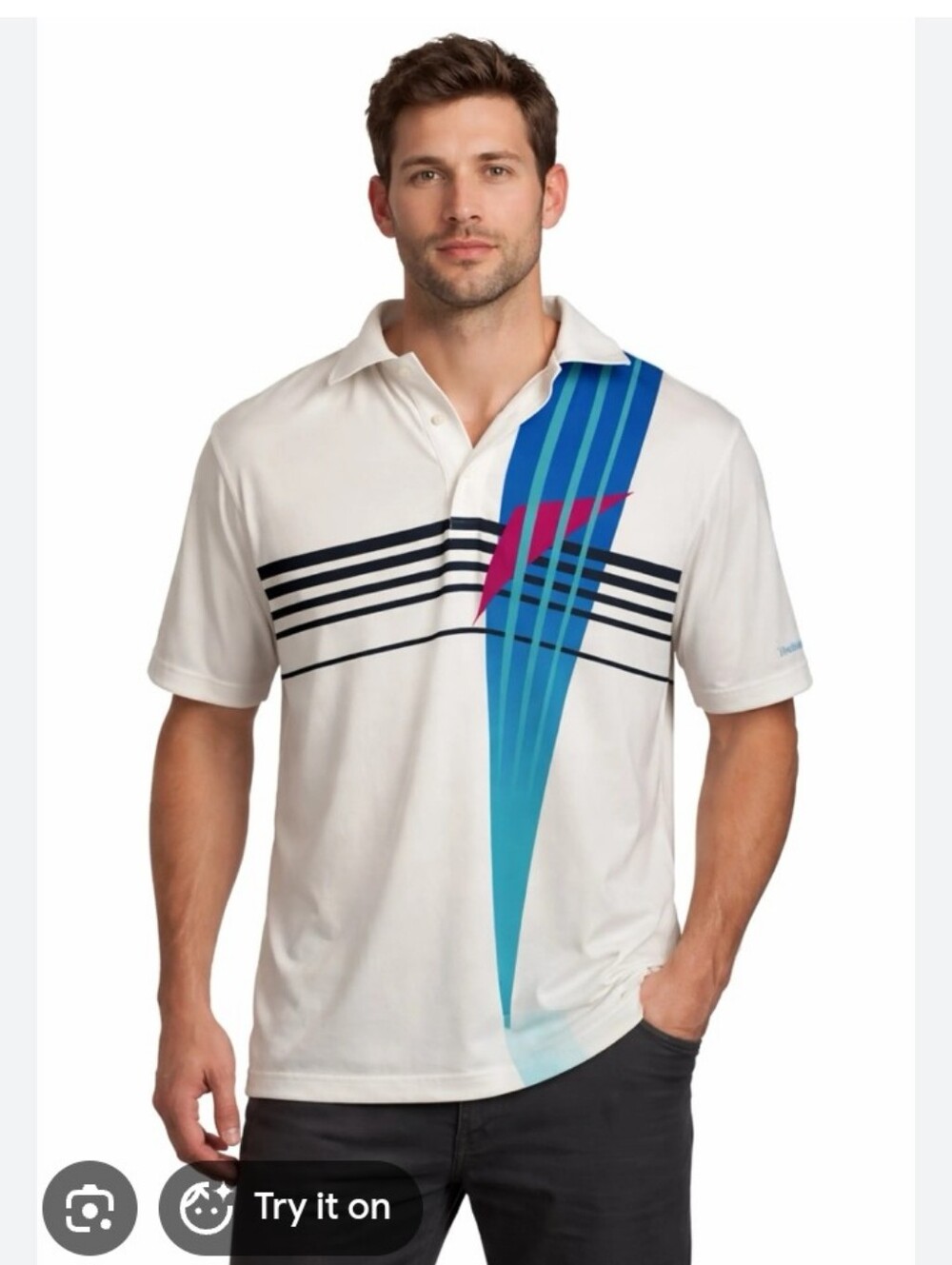 CHUBBIES Polo "The Flopstradamus" performance golf polo Size Small